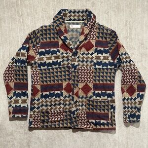 Levi's Cardigan Sweater Men’s XL Southwestern Print Shawl Neck Aztec Cozycore